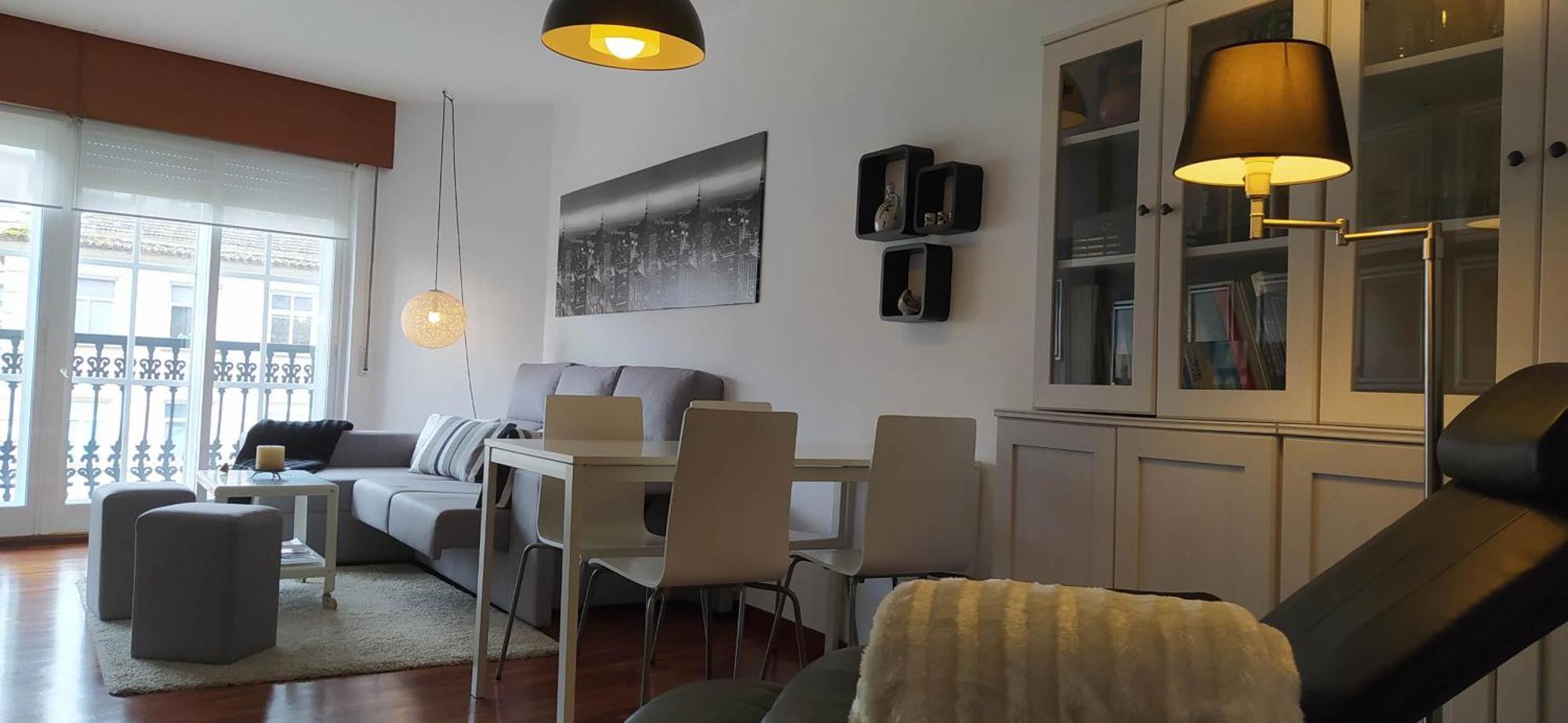 Moderno Y Luminoso 2 Dormitorios Con Todas Las Comodidades En Pontevedra Ciudad Buitenkant foto