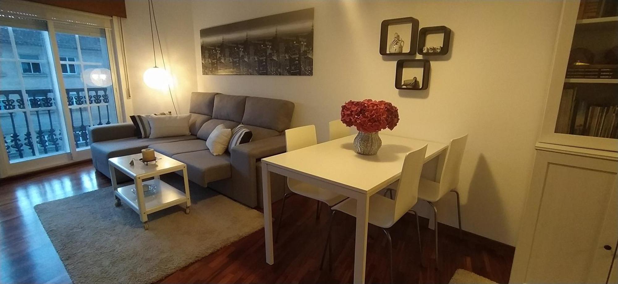 Moderno Y Luminoso 2 Dormitorios Con Todas Las Comodidades En Pontevedra Ciudad Buitenkant foto
